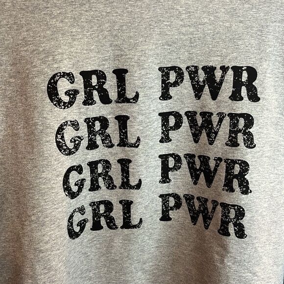 Green Tea Statement Girl Power Sweatshirt size small. NWT - Picture 3 of 8